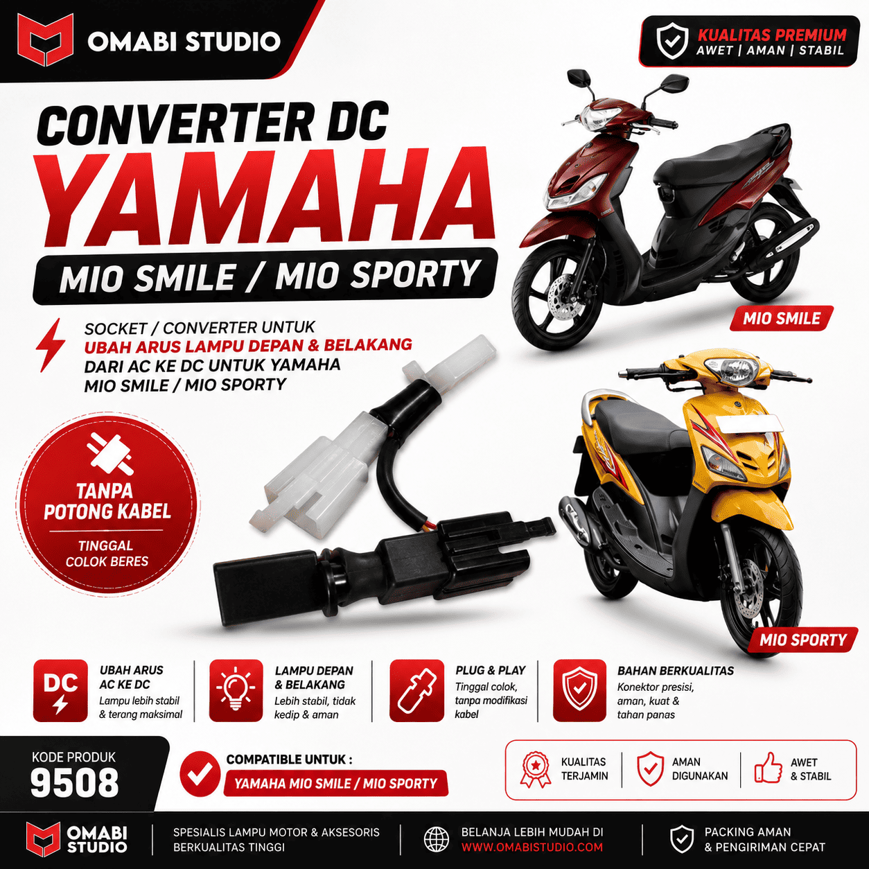 CONVERTER DC YAMAHA MIO SMILE / SPORTY