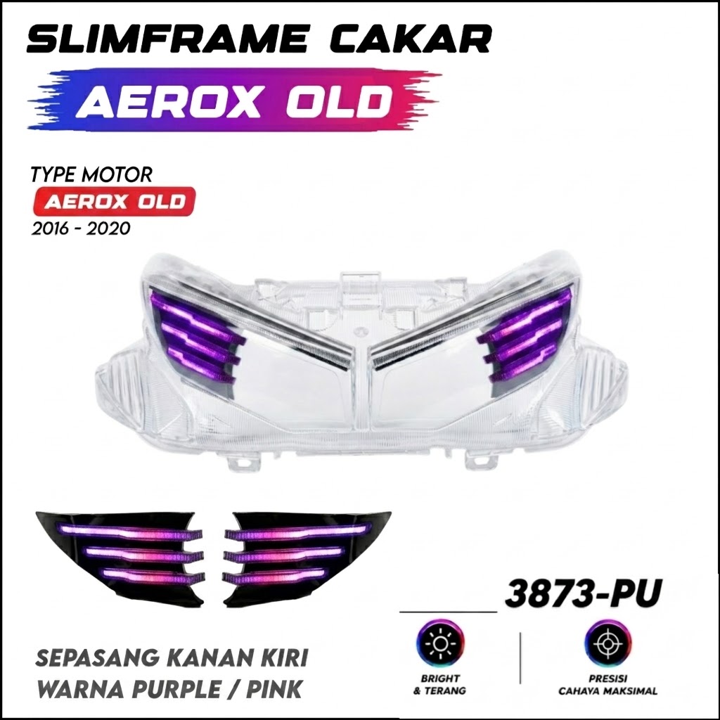 SLIMFRAME CAKAR AEROX OLD PINK/UNGU