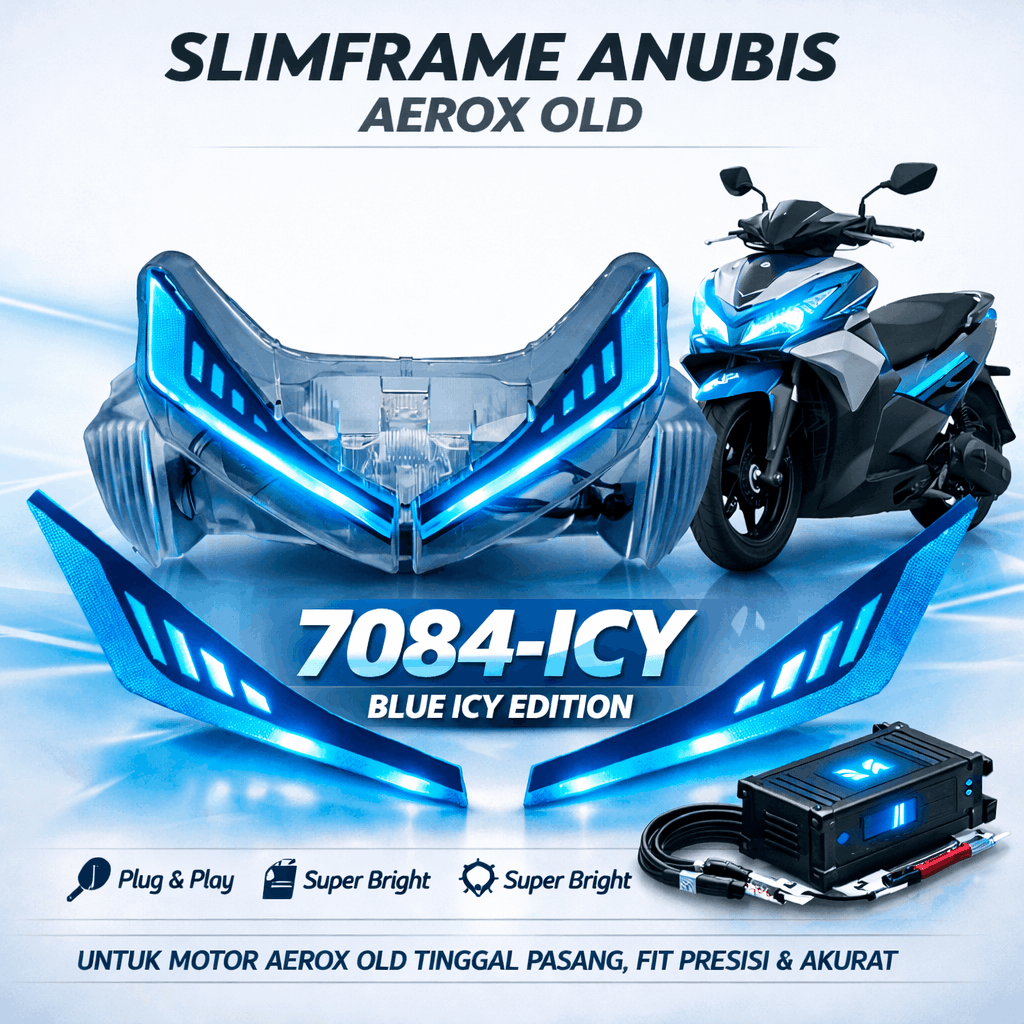 SLIMFRAME ANUBIS AEROX OLD 1 WARNA BLUE ICY