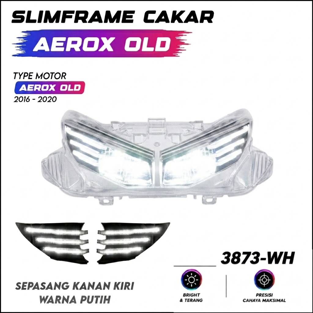 SLIMFRAME CAKAR AEROX OLD PUTIH
