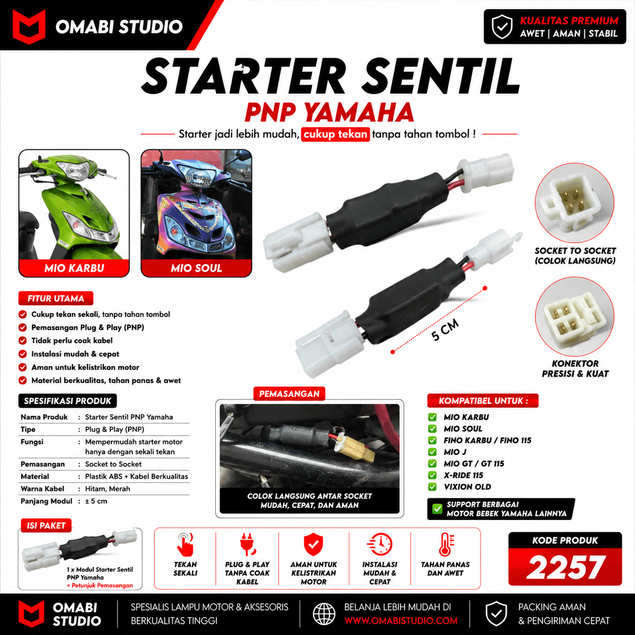 STARTER SENTIL PNP YAMAHA