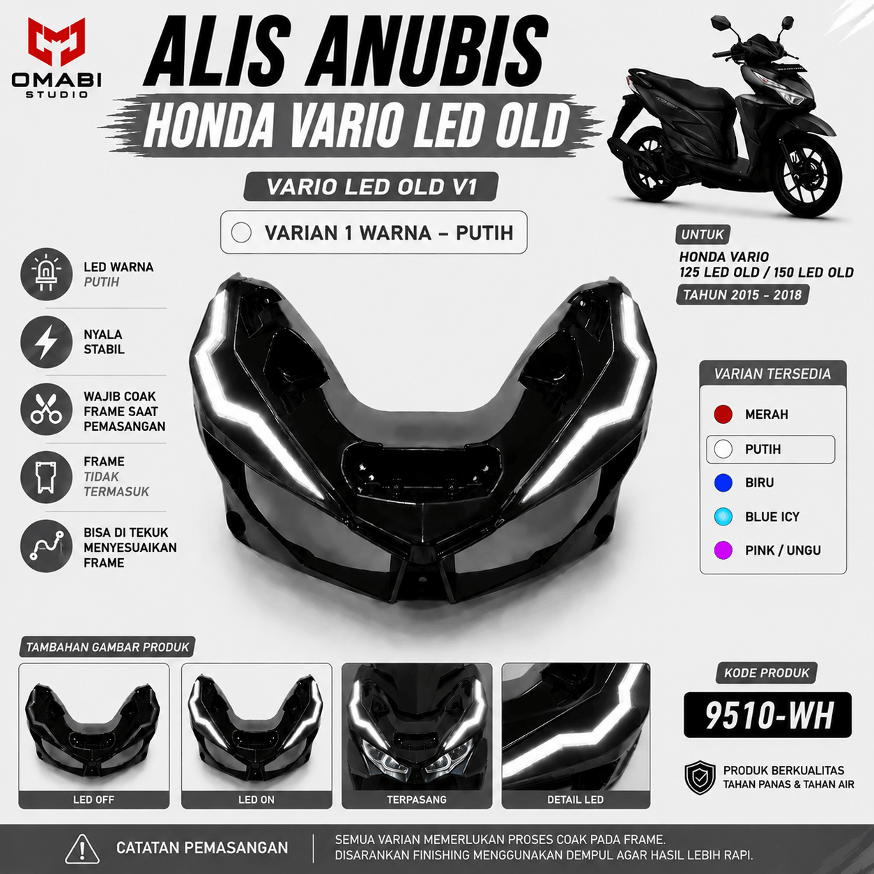 ALIS ANUBIS VARIO LED OLD V1 WARNA PUTIH