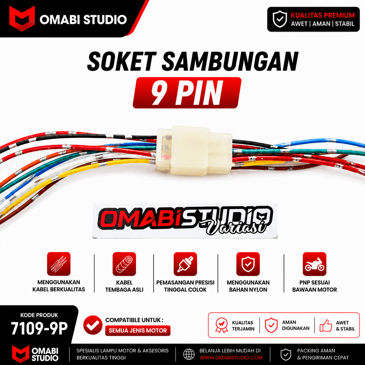 SOCKET + KABEL 9 PIN