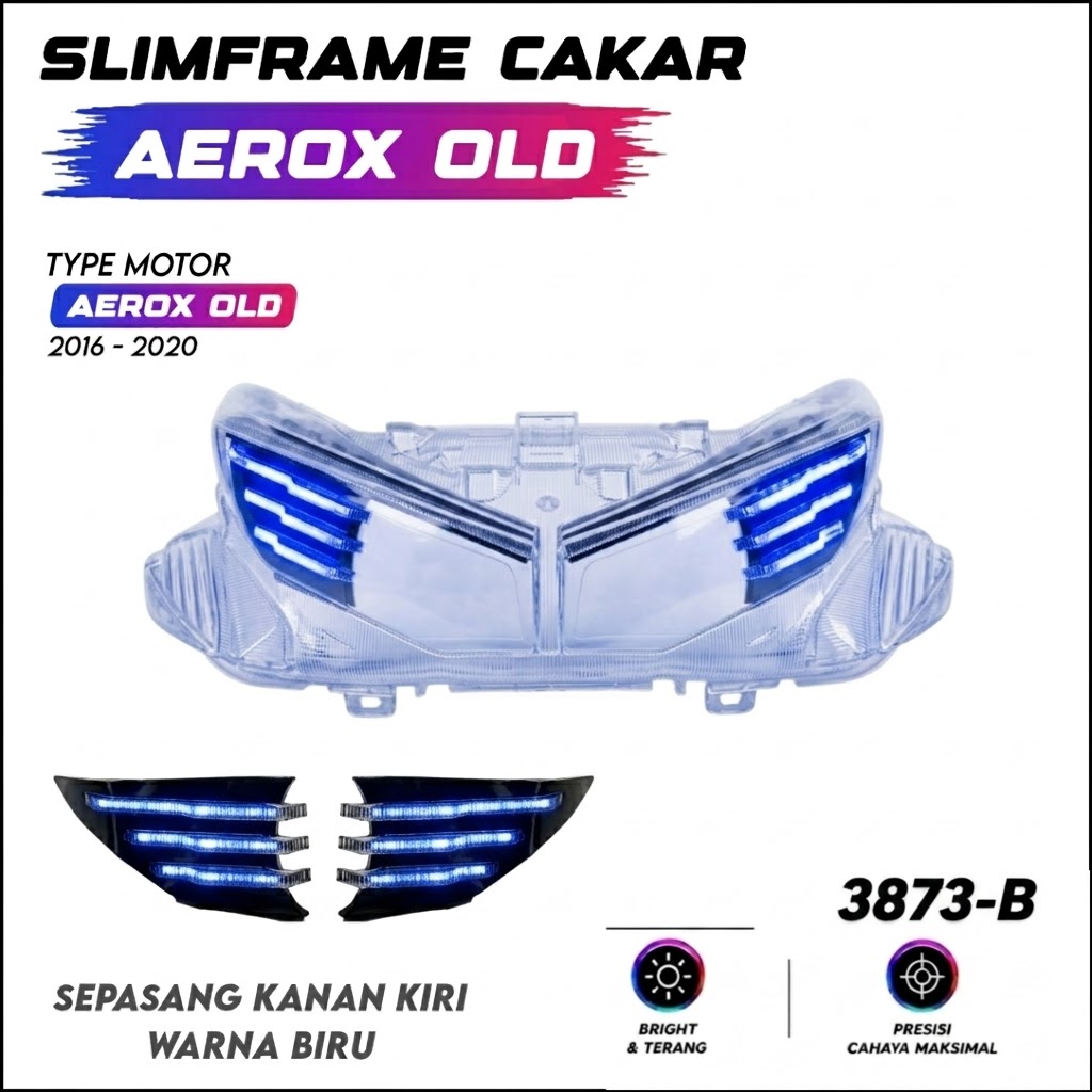 SLIMFRAME CAKAR AEROX OLD BIRU