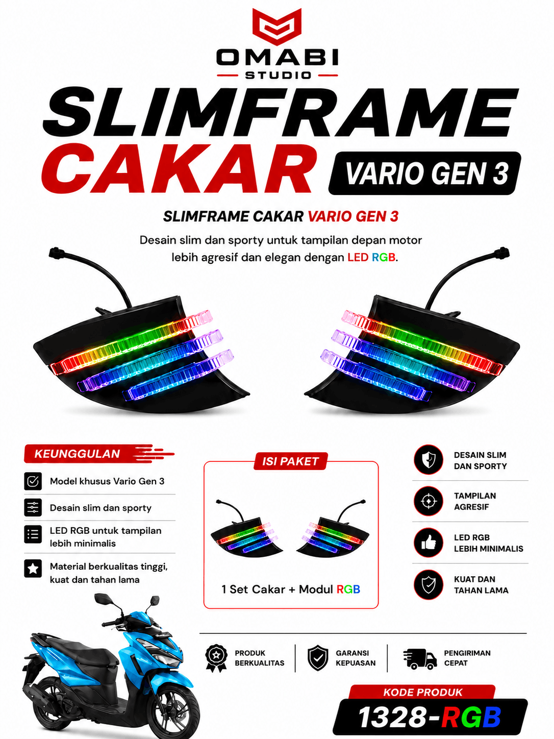 SLIMFRAME CAKAR SUDUT VARIO GEN 3 RGB
