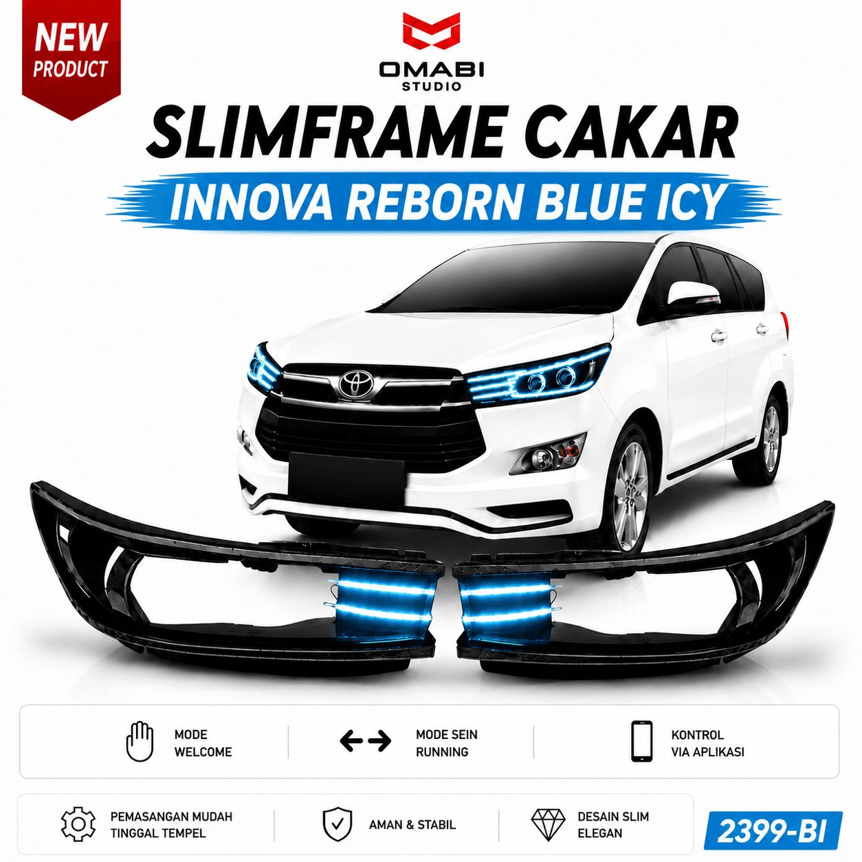 SLIMFRAME CAKAR INNOVA REBORN TYPE G BLUE ICY
