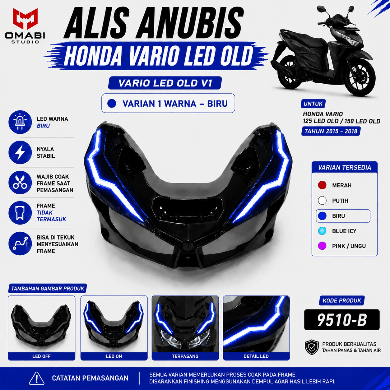 ALIS ANUBIS VARIO LED OLD V1 WARNA BIRU