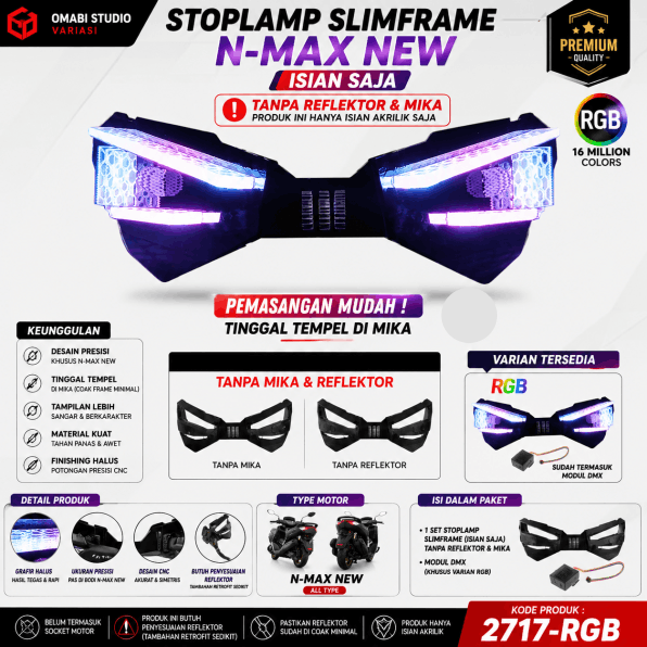 ISIAN STOPLAMP SLIMFRAME NMAX NEW V1 RGB