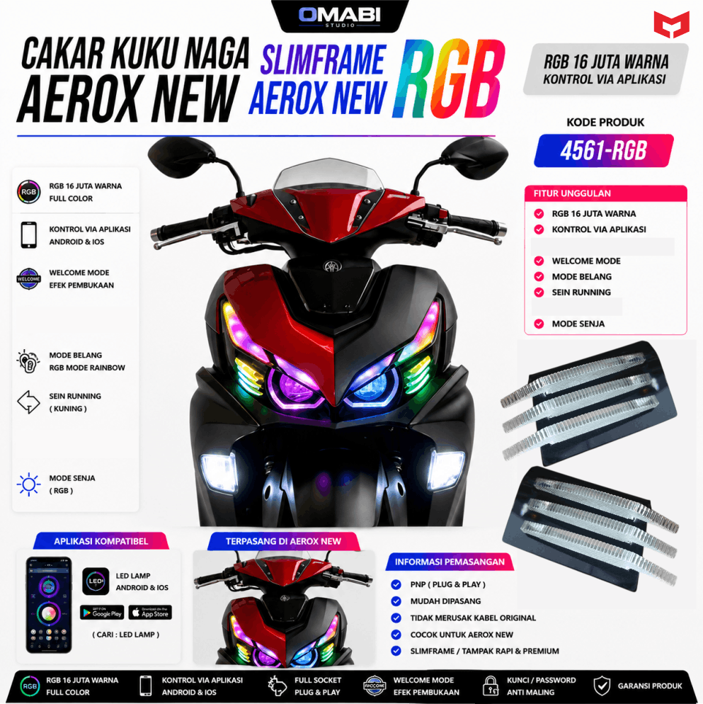 SLIMFRAME CAKAR AEROX NEW RGB 