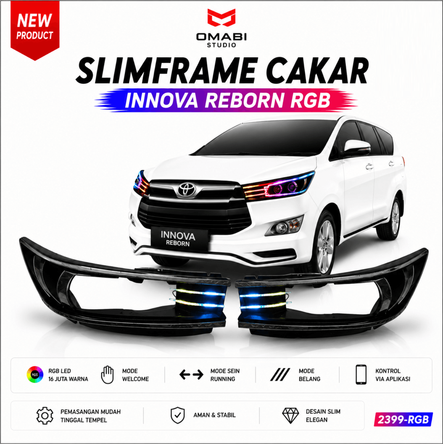 SLIMFRAME CAKAR INNOVA REBORN TYPE G RGB