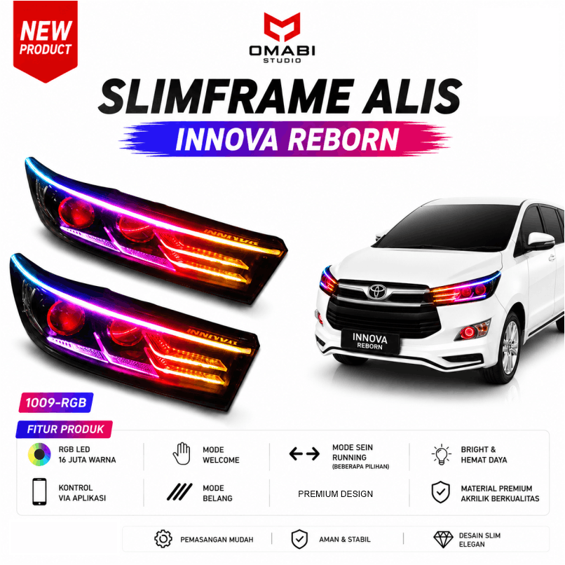 SLIMFRAME ALIS ATAS INNOVA REBORN RGB