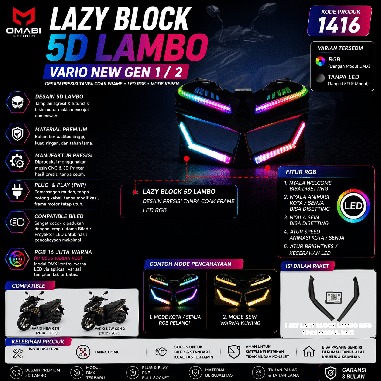 LAZY BLOCK 5D LAMBO VARIO NEW RGB