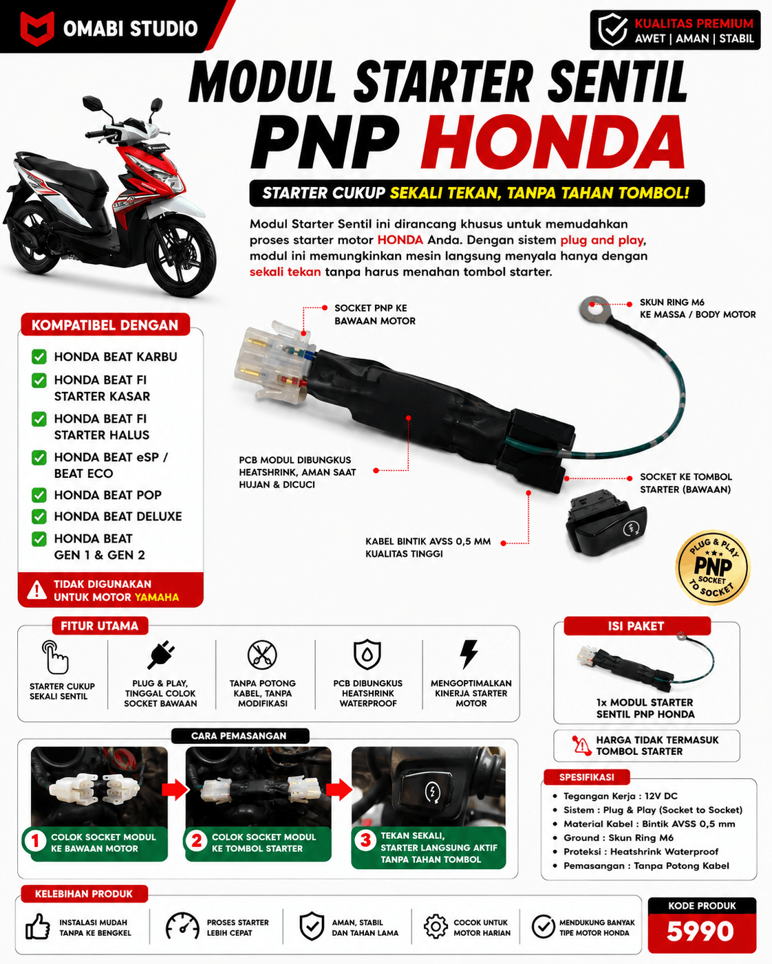 STARTER SENTIL HONDA
