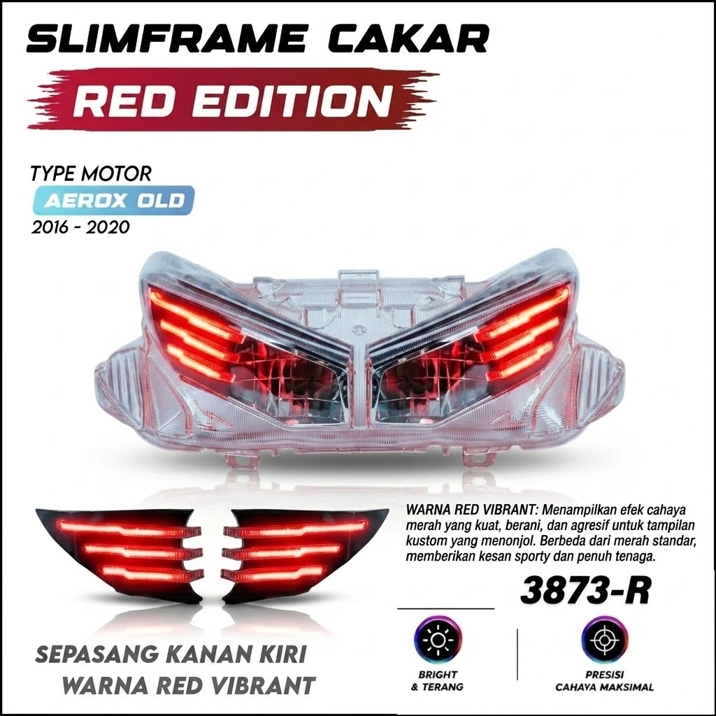 SLIMFRAME CAKAR AEROX OLD MERAH
