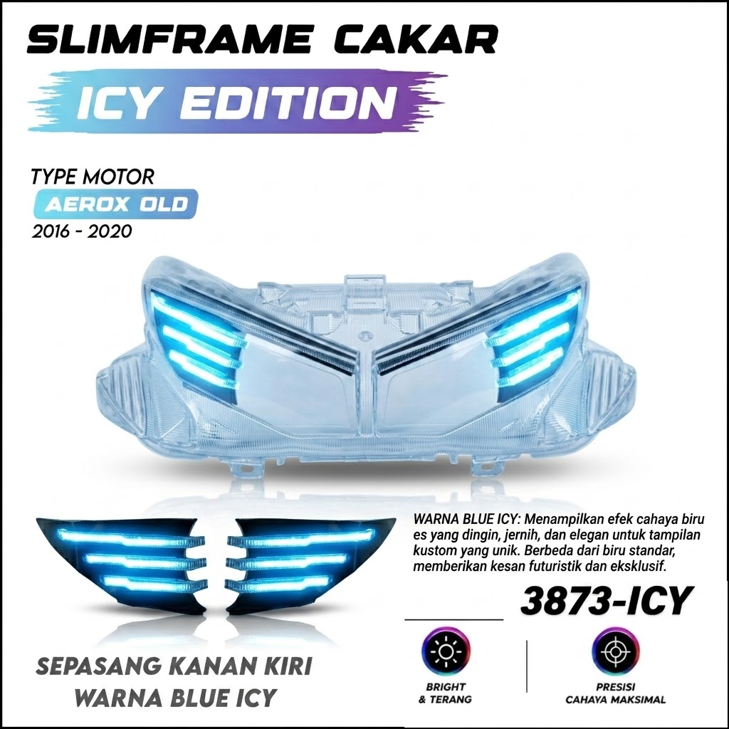 SLIMFRAME CAKAR AEROX OLD BLUE ICY